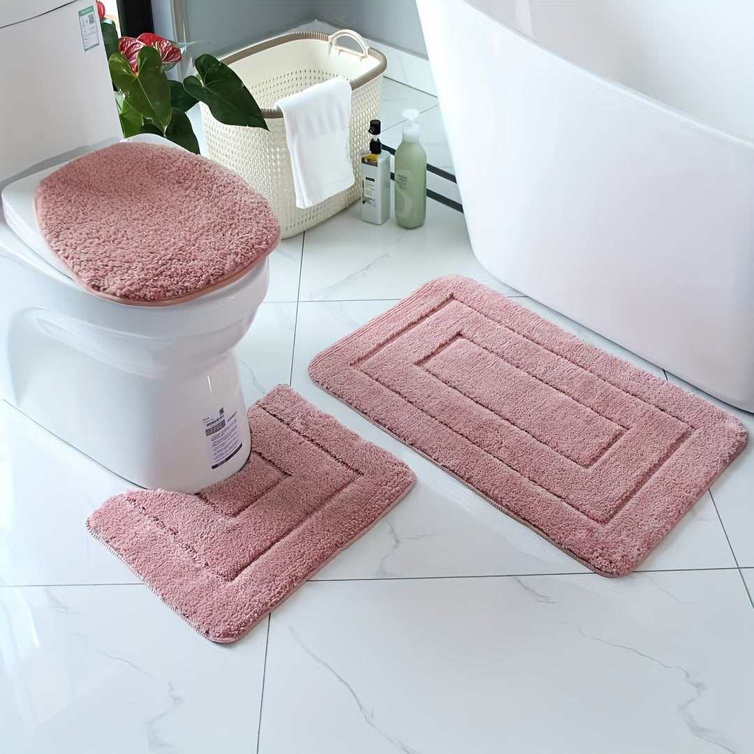 SoftStep Luxe Bathroom Mat Set – Non-Slip, Quick-Drying and Washable | Stornfield