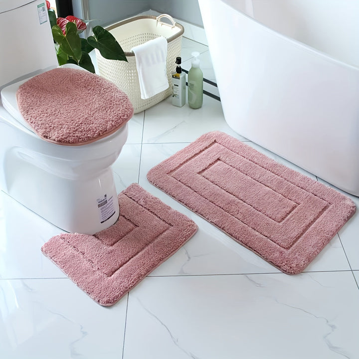 SoftStep Luxe Bathroom Mat Set – Non-Slip, Quick-Drying and Washable | Stornfield