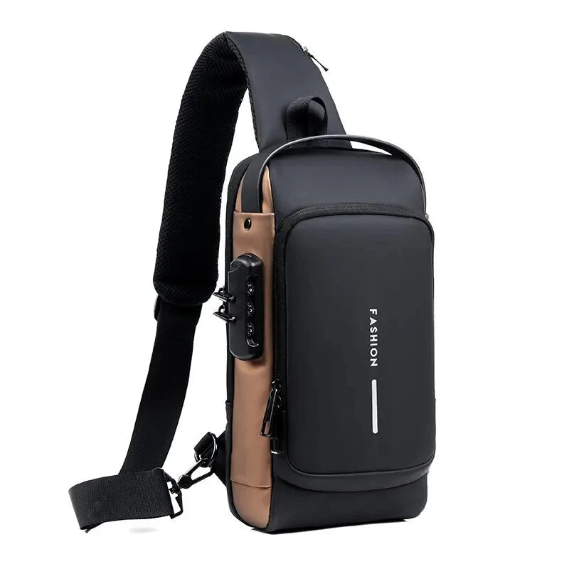 Security backpack with hidden zippers | Stornfield