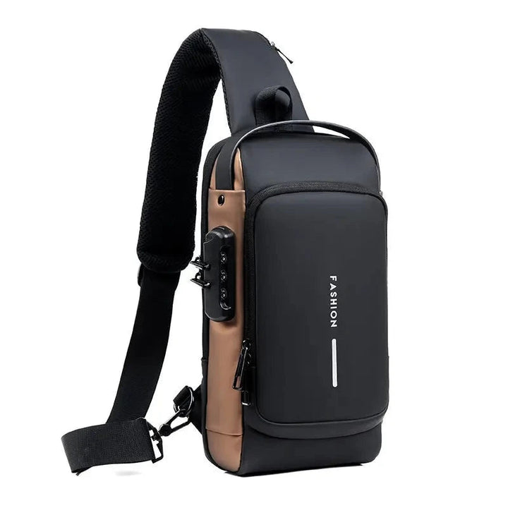 Security backpack with hidden zippers | Stornfield