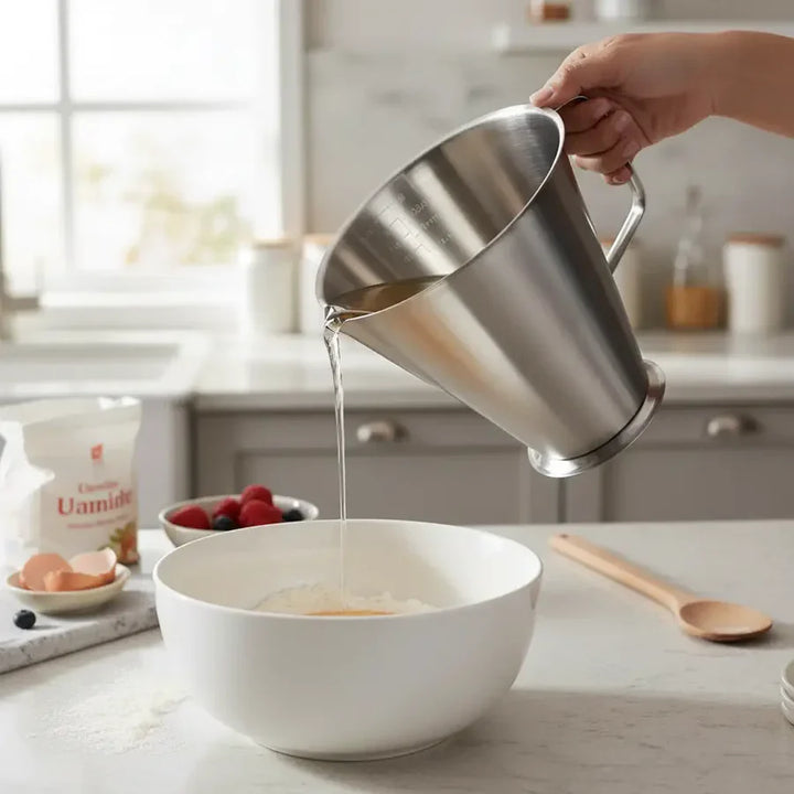 Measuring cup stainless steel 0.5 L with internal marking | Stornfield