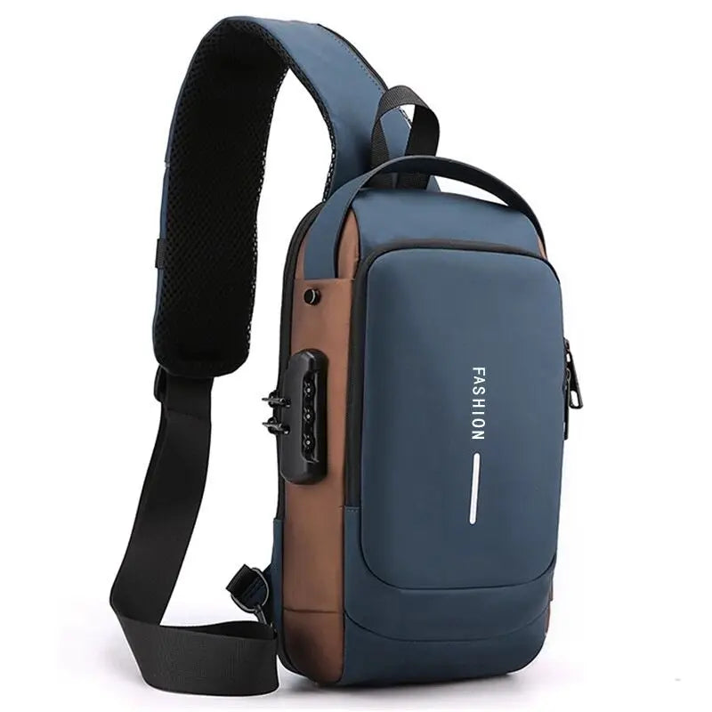 Security backpack with hidden zippers | Stornfield