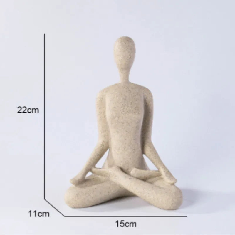 ZenJoy Woman in Yoga Figure – Modern Interior Decoration made of Resin | Stornfield