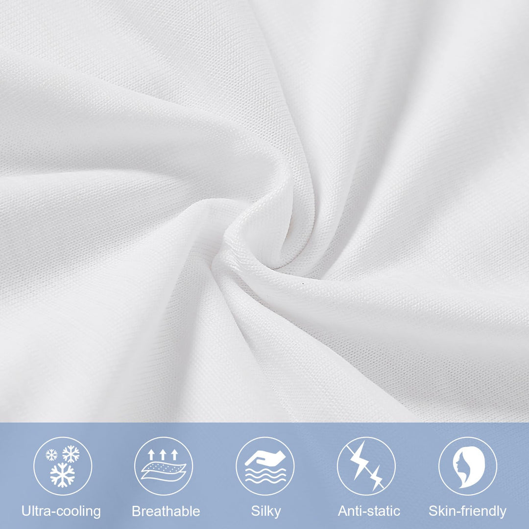 Revolutionary White Cooling Pillowcases Set of 2 –  Pro Q-Max 0.4 | Stornfield