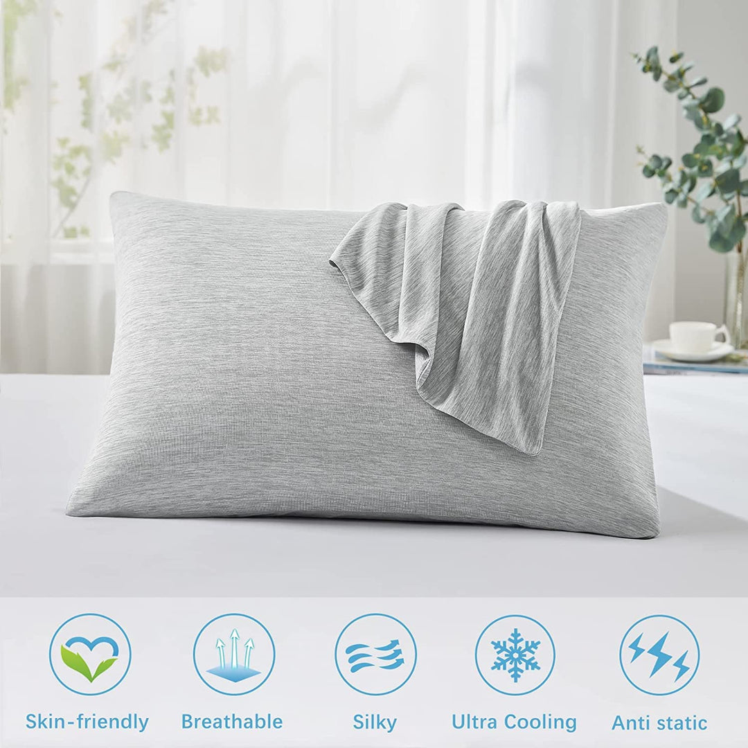 Revolutionary Gray Cooling Pillowcases Set of 2 –  Pro Q-Max 0.4 | Stornfield
