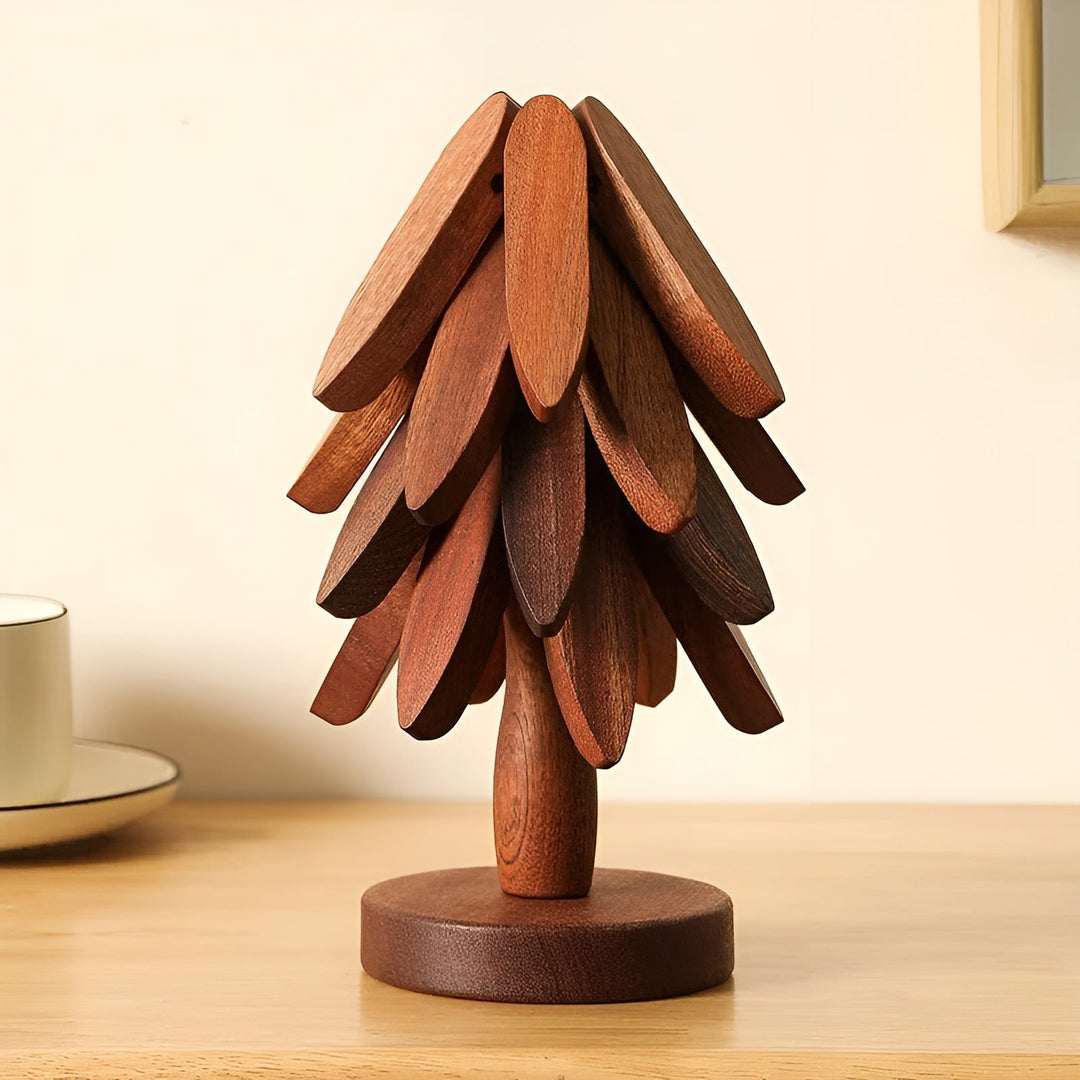 Christmas tree coaster foldaStornfielde – Decorative & Practical | Ideal for drinks & holidays | Stornfield