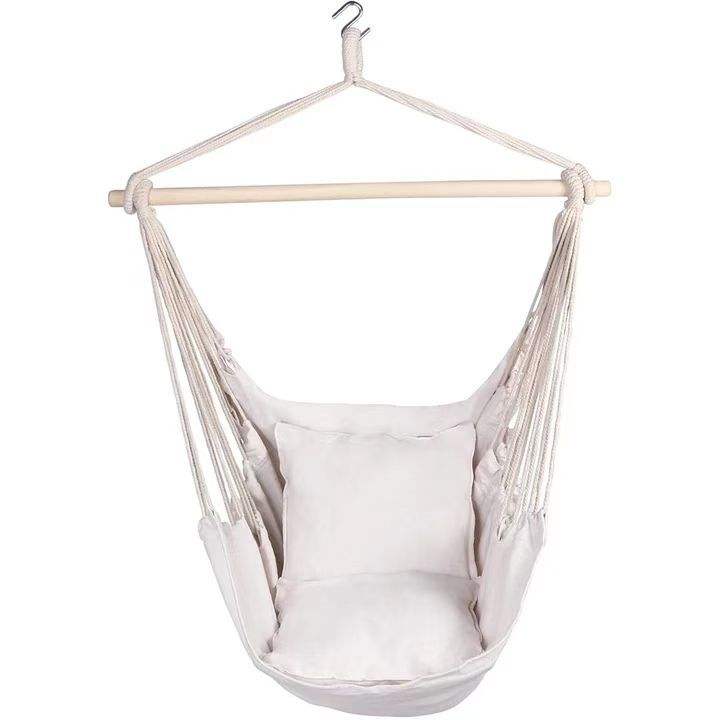 Stornfield | Comfortable Hanging Chair with Soft Cushions - Indoor/Outdoor Hanging Swing for Relaxation and Leisure - Durable Cotton Fabric, Including Hanging Hardware
