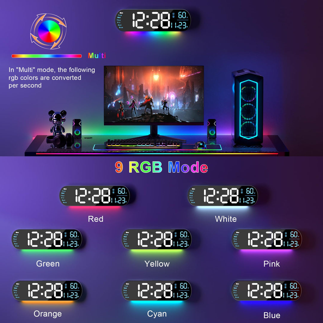 Multi Functional LED Display Clock | Stornfield