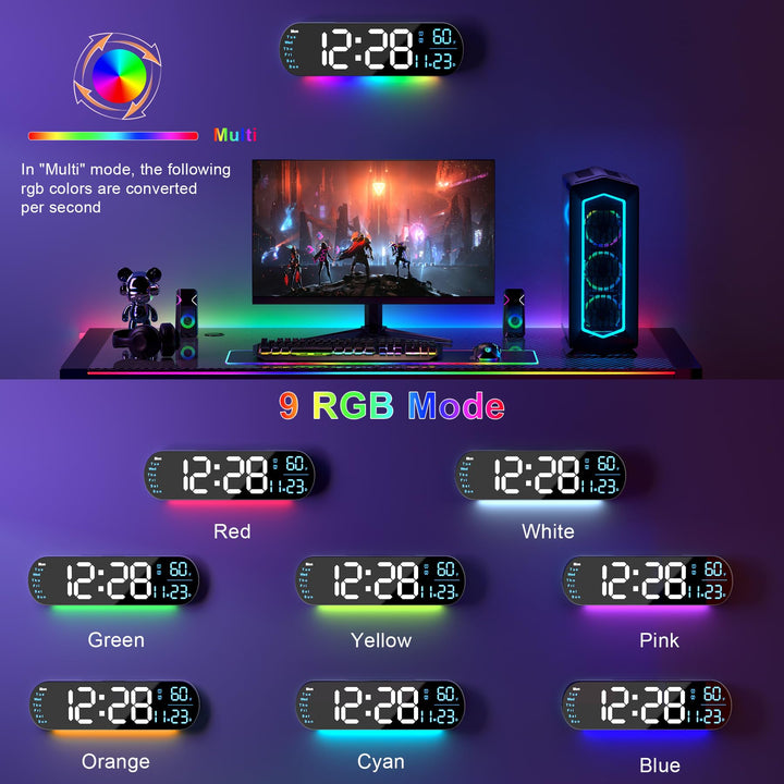 Multi Functional LED Display Clock | Stornfield