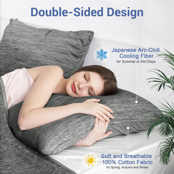 Revolutionary Black Cooling Pillowcases Set of 2 –  Pro Q-Max 0.4 | Stornfield