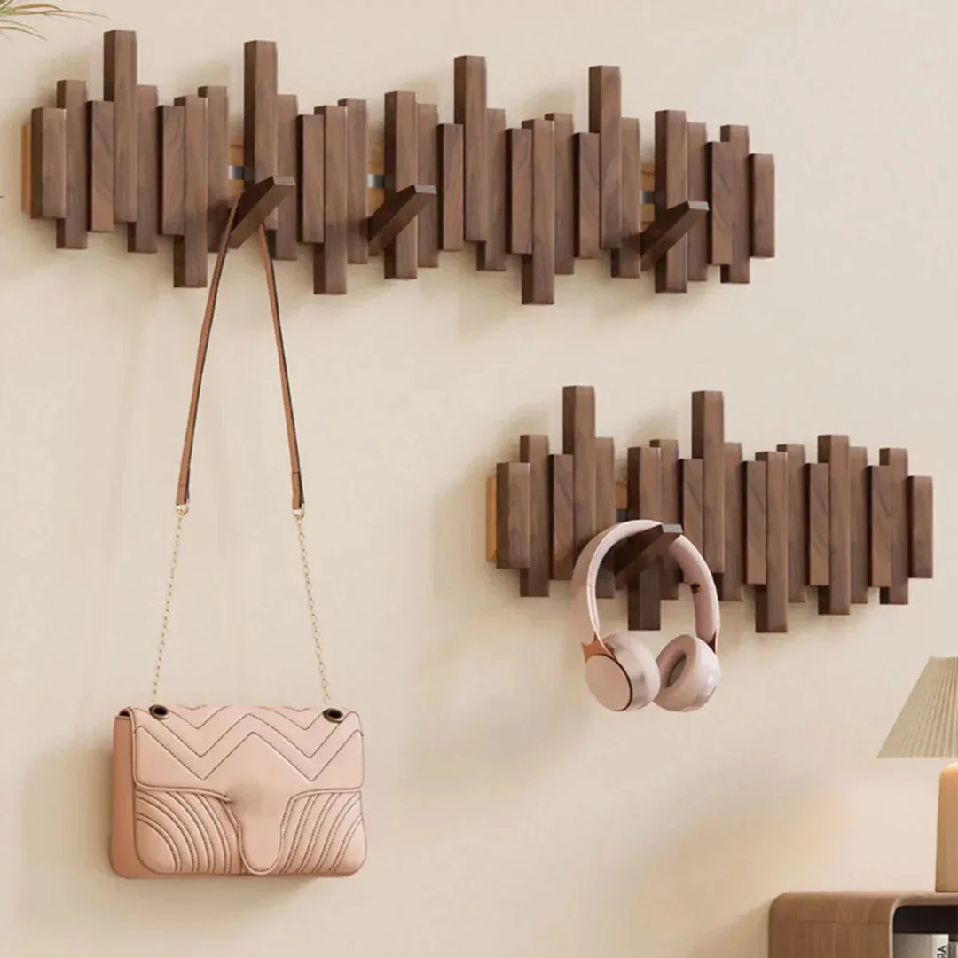 Stornfield | -Wall-mounted Piano Wood Coat Rack - Practical and Elegant for Organizing Your Entryway
