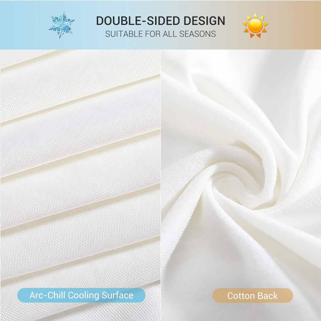 Revolutionary White Cooling Pillowcases Set of 2 –  Pro Q-Max 0.4 | Stornfield