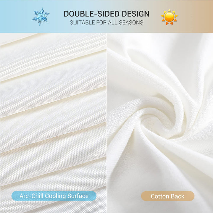 Revolutionary White Cooling Pillowcases Set of 2 –  Pro Q-Max 0.4 | Stornfield