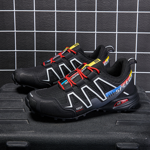 Stornfield | Summit Climber Hiking Boots in Blue and Green