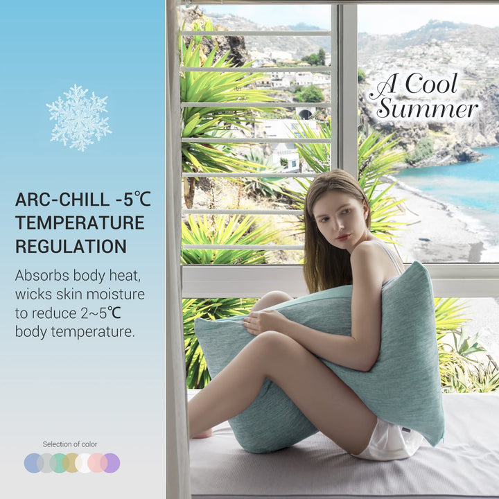 Revolutionary Green Cooling Pillowcases Set of 2 –  Pro Q-Max 0.4 | Stornfield