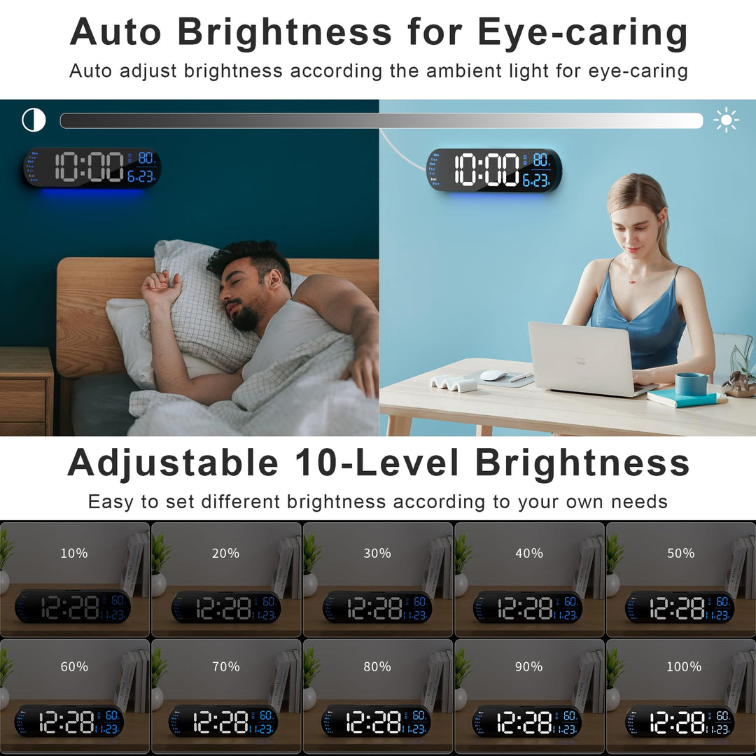Multi Functional LED Display Clock | Stornfield