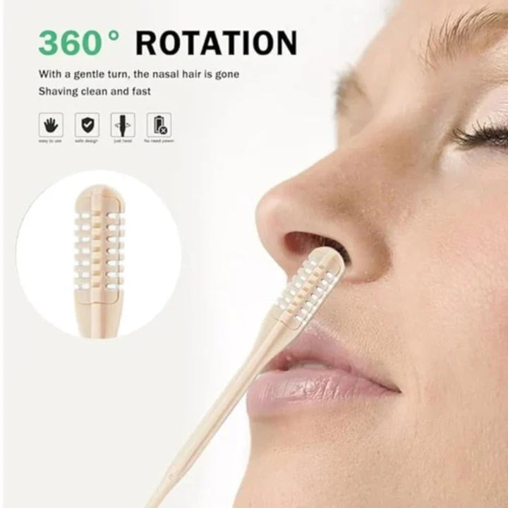 Stornfield | Compact Nose Hair Trimmer with 360° Rotating Head – Precise Grooming for Men and Women