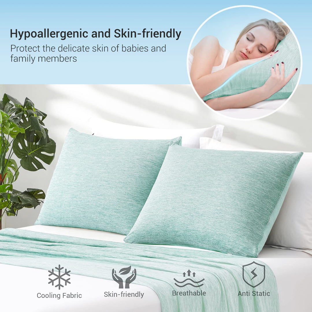 Revolutionary Green Cooling Pillowcases Set of 2 –  Pro Q-Max 0.4 | Stornfield