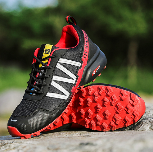 Stornfield | Summit Climber Hiking Boots in Blue and Green