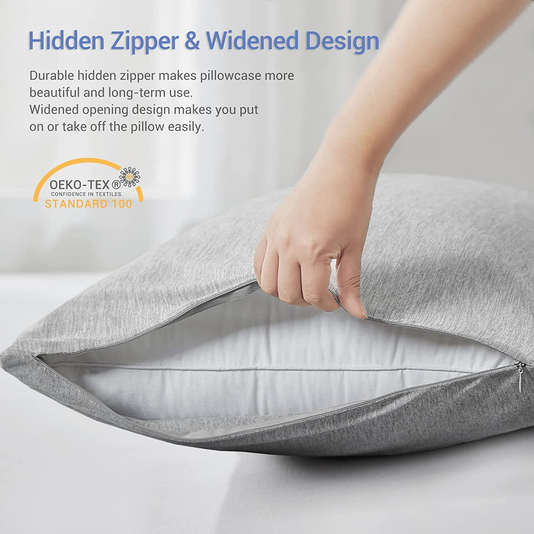 Revolutionary Gray Cooling Pillowcases Set of 2 –  Pro Q-Max 0.4 | Stornfield
