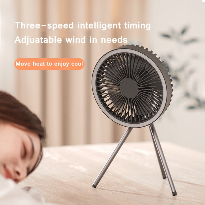 Rechargeable Desk Fan 7inch with Light | Stornfield