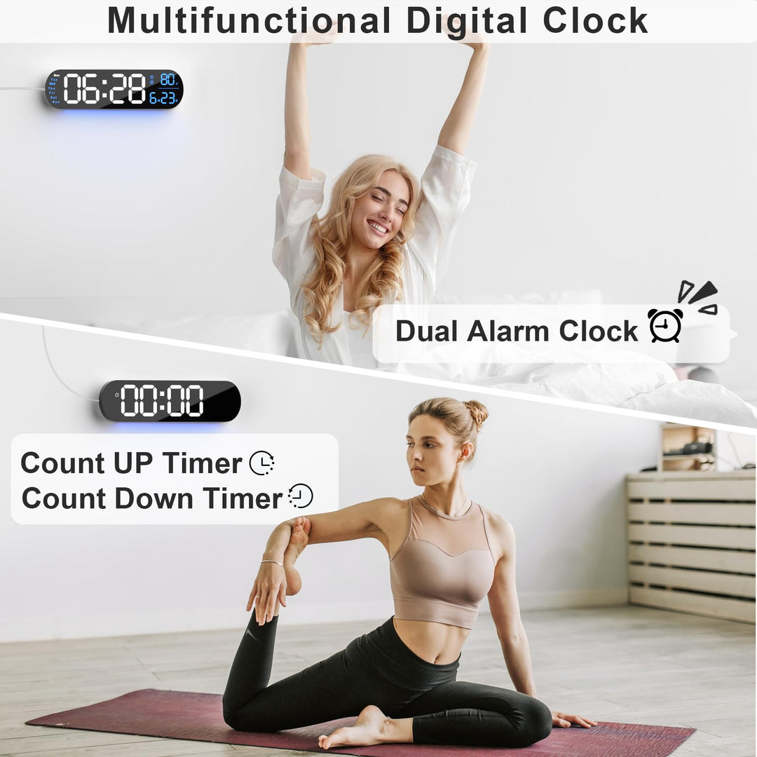 Multi Functional LED Display Clock | Stornfield