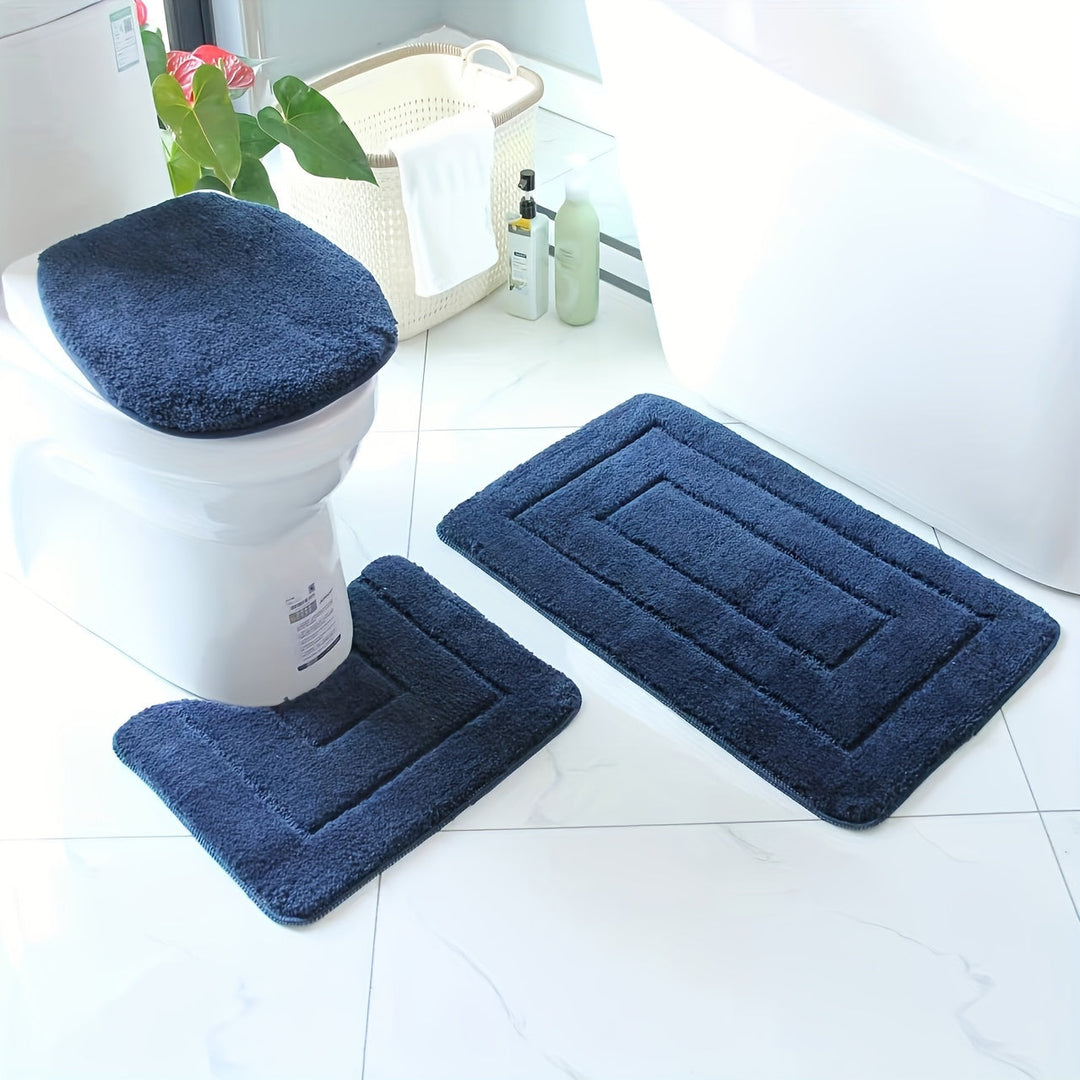 SoftStep Luxe Bathroom Mat Set – Non-Slip, Quick-Drying and Washable | Stornfield