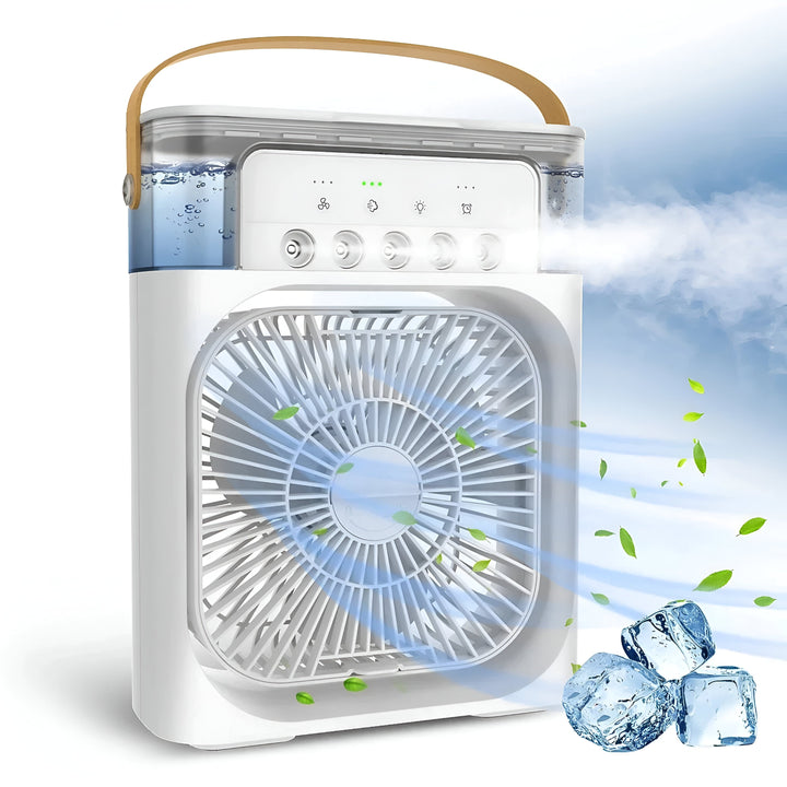 3-in-1 Air Cooler Humidifier | Portable, Adjustable Fan Speeds & Ideal for Bedrooms, Offices & Small Spaces | Stornfield