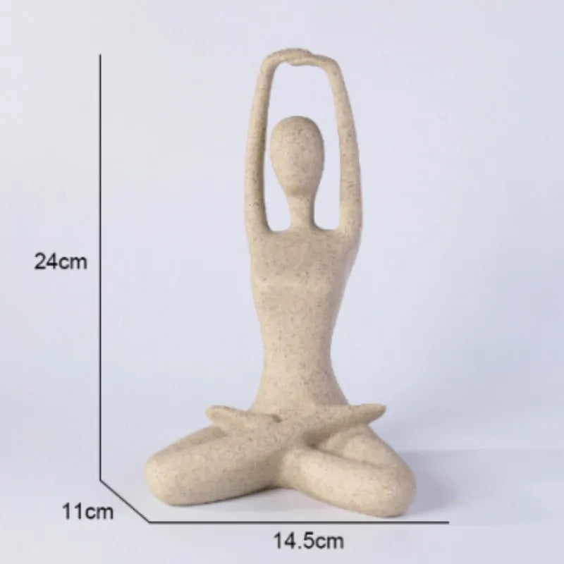 ZenJoy Woman in Yoga Figure – Modern Interior Decoration made of Resin | Stornfield