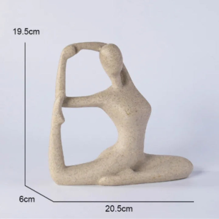 ZenJoy Woman in Yoga Figure – Modern Interior Decoration made of Resin | Stornfield