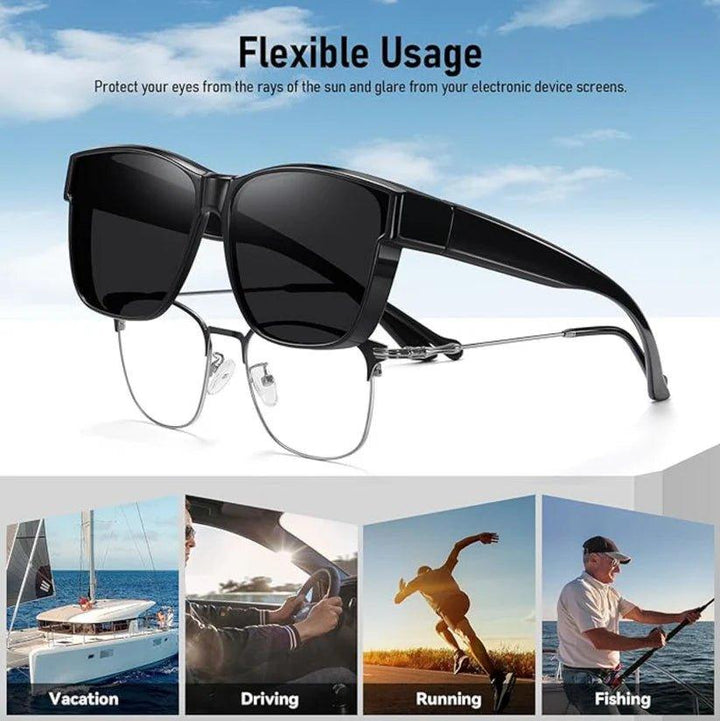 OverShades fit on regular glasses | Stornfield