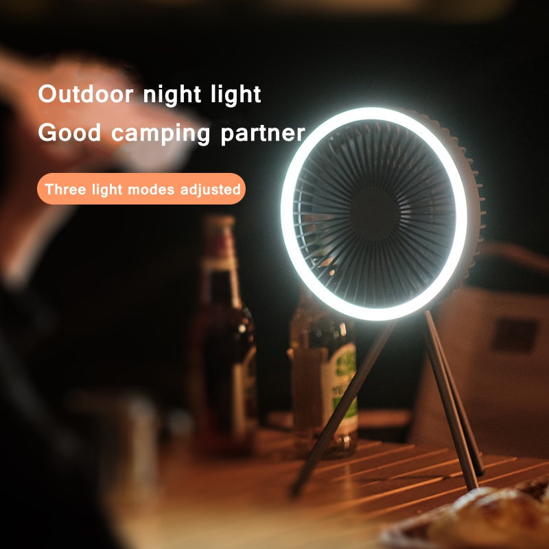 Rechargeable Desk Fan 7inch with Light | Stornfield