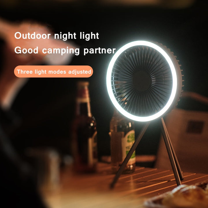 Rechargeable Desk Fan 7inch with Light | Stornfield