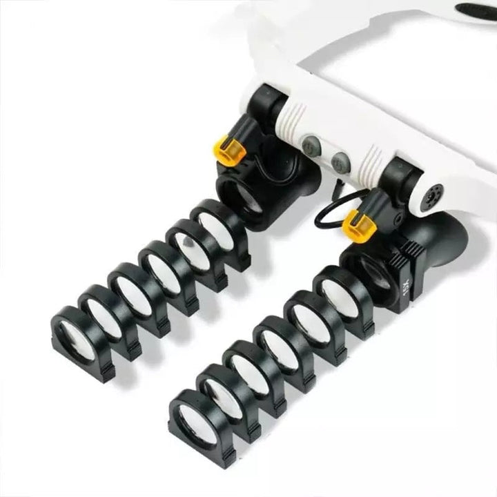 Stornfield | Jeweler's Headband Magnifier 8 Lenses LED Glasses