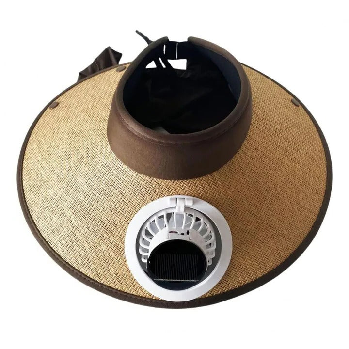 Wide Brim Sun Hat with Solar Powered Fan | Stornfield