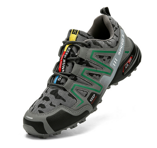 Stornfield | Summit Climber Hiking Boots in Blue and Green