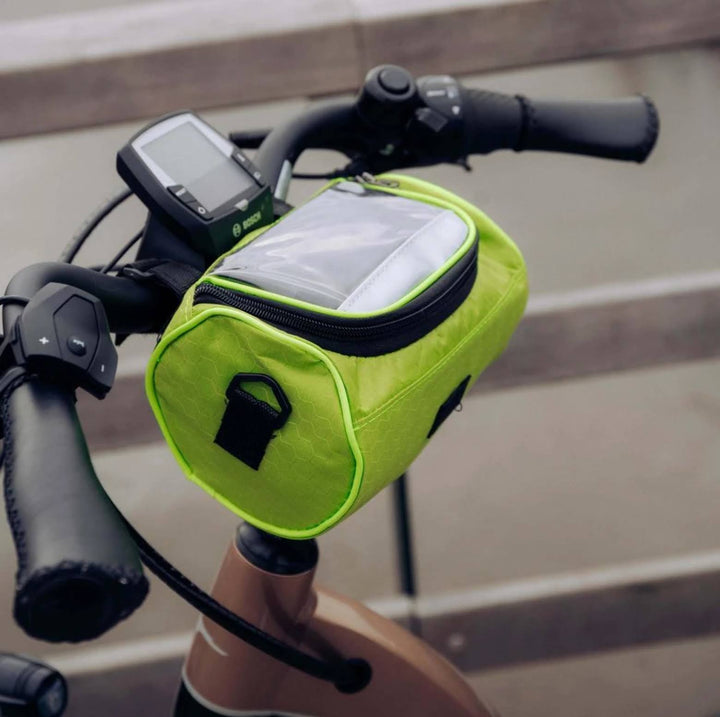 Stornfield | Waterproof Bicycle Bag with Phone Window – Adjustable Handlebar Bag