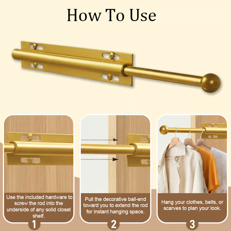 LuxHanger Valet Rod System for the Wardrobe | Stornfield