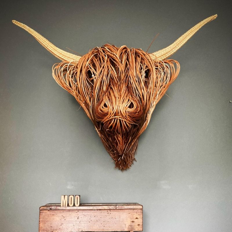 Stornfield | Nature'sCow - Handmade Cow Wall Decor for Nature-Inspired Spaces