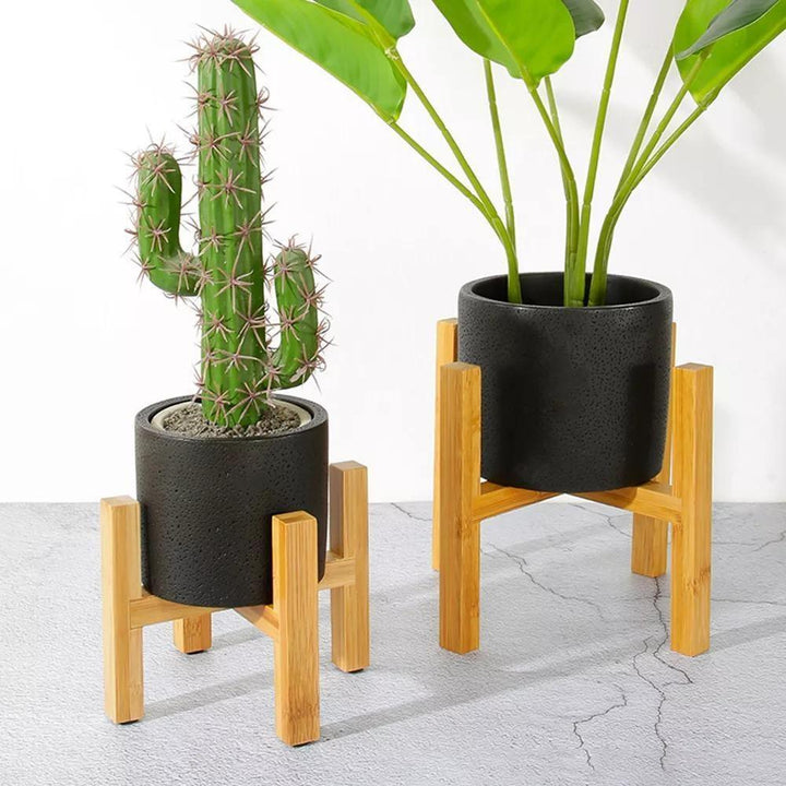 Stornfield | BambooElevate Bamboo Wood Plant Stand | Adjustable and Stable | Perfect for Indoors