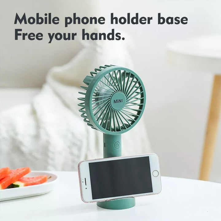 Phone Holder Mini Handheld Fan | Stornfield