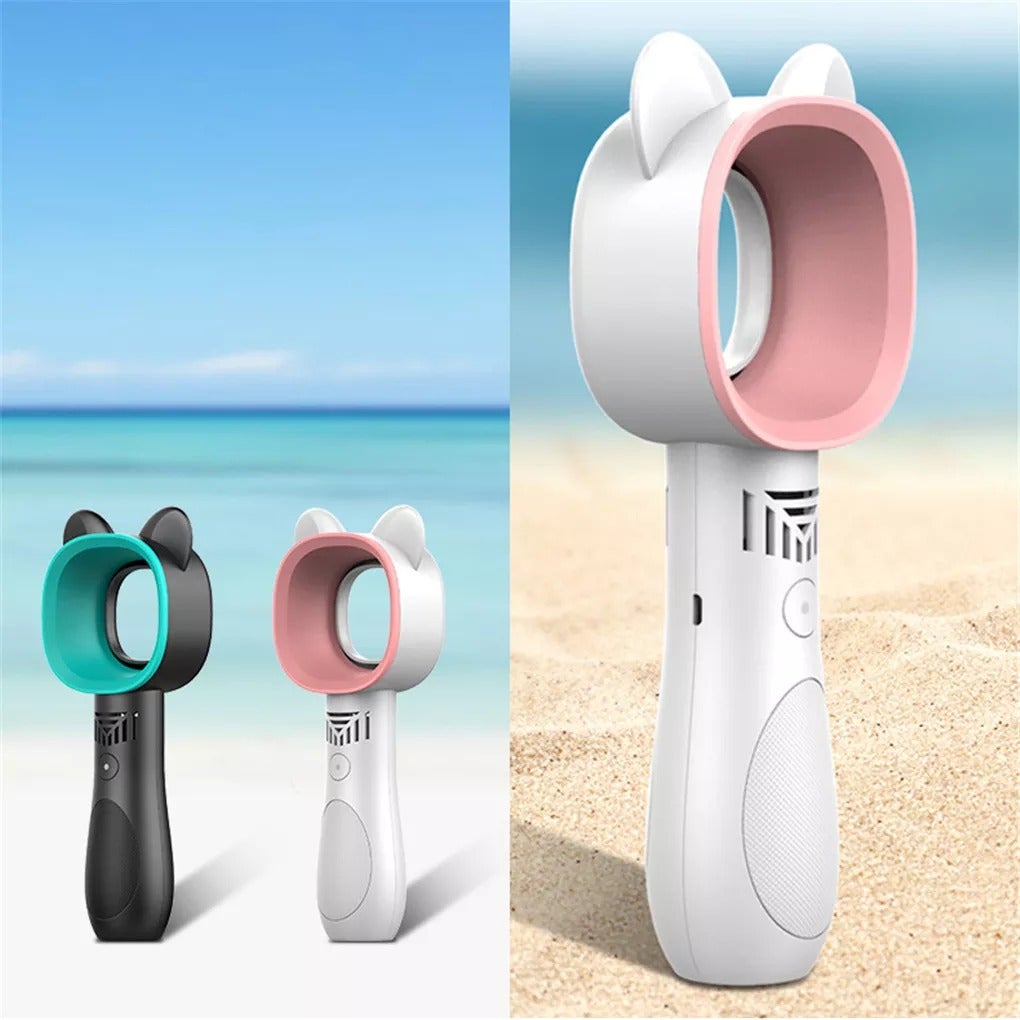 Modern Rechargeable Mini Cat Bladeless Fan | Stornfield