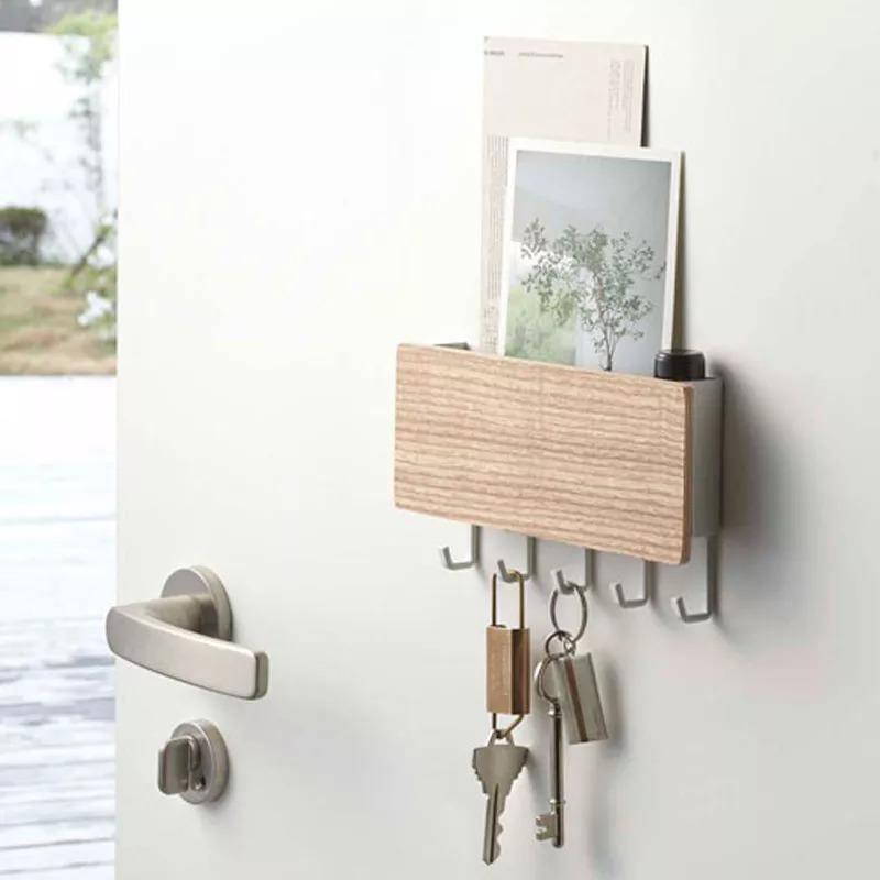 Stornfield | KeyOrganize Wooden Wall Key Holder | Multifunctional & Stylish | Wall Decor & Storage