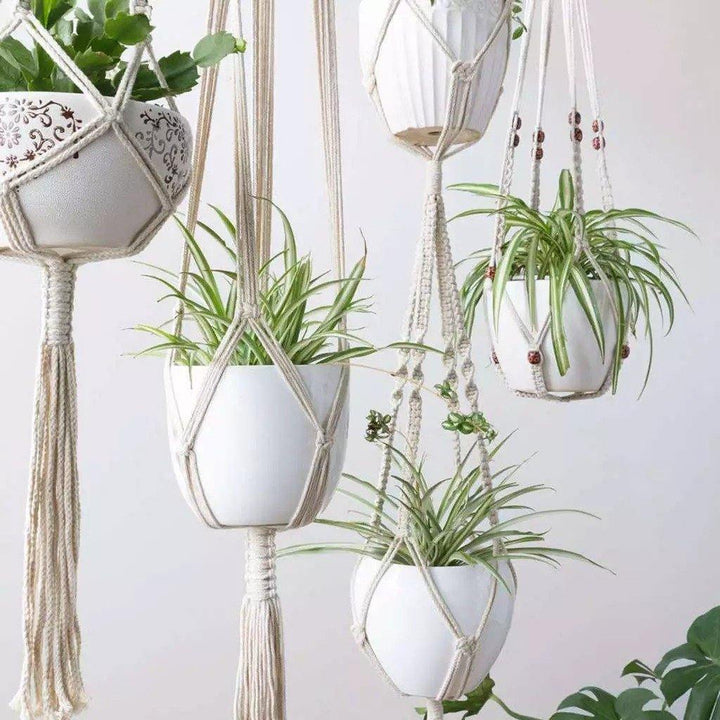 Stornfield | Handmade Boho Macrame Plant Hanger Set of 4