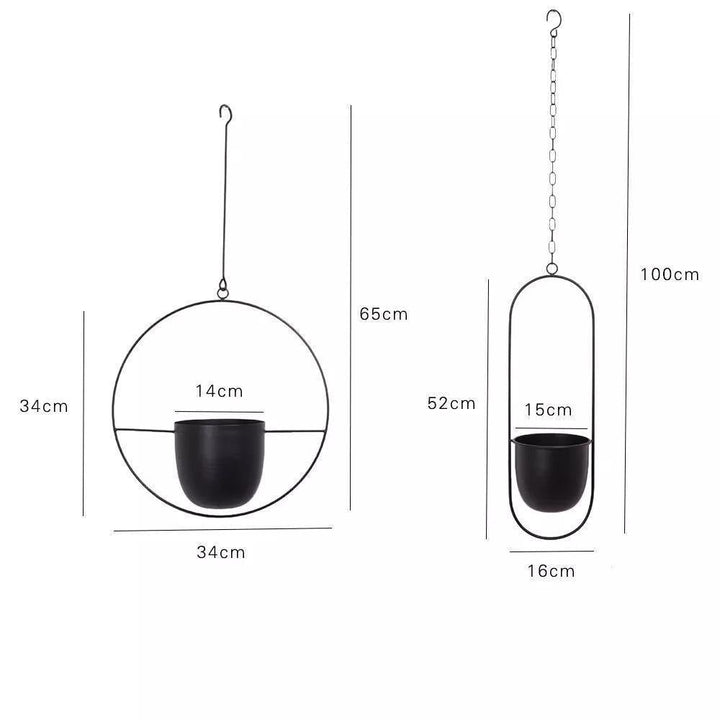 HaloRing Hanging Plant Holder – Metal Hanging Planter for Indoor and Outdoor | Stornfield