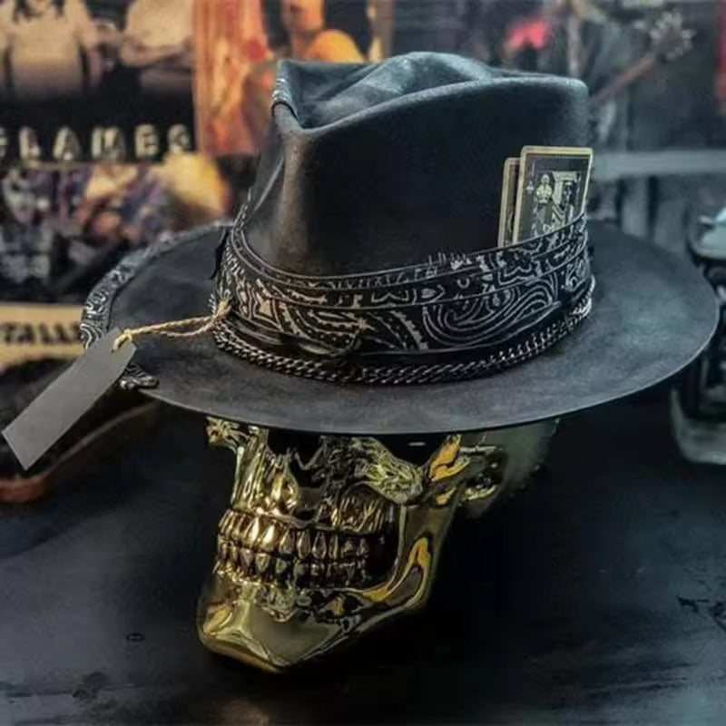 Stornfield | Artisan Skull Hat – Handmade Beanie with Skull Print for Unique Streetstyle