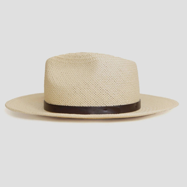 Modern Minimalist Straw Fedora Hat – Coffee | Stornfield