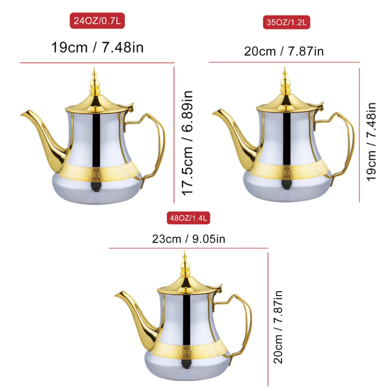 Stornfield Arabic Style Stainless Steel Induction Kettle