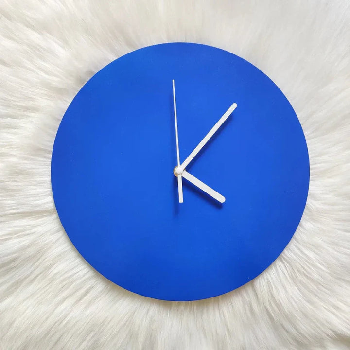 Stornfield | Small Geometric Blue Wall Clock
