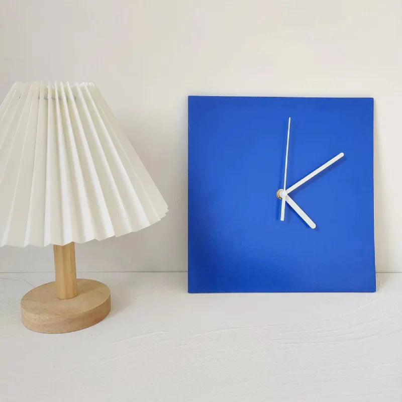 Stornfield | Small Geometric Blue Wall Clock